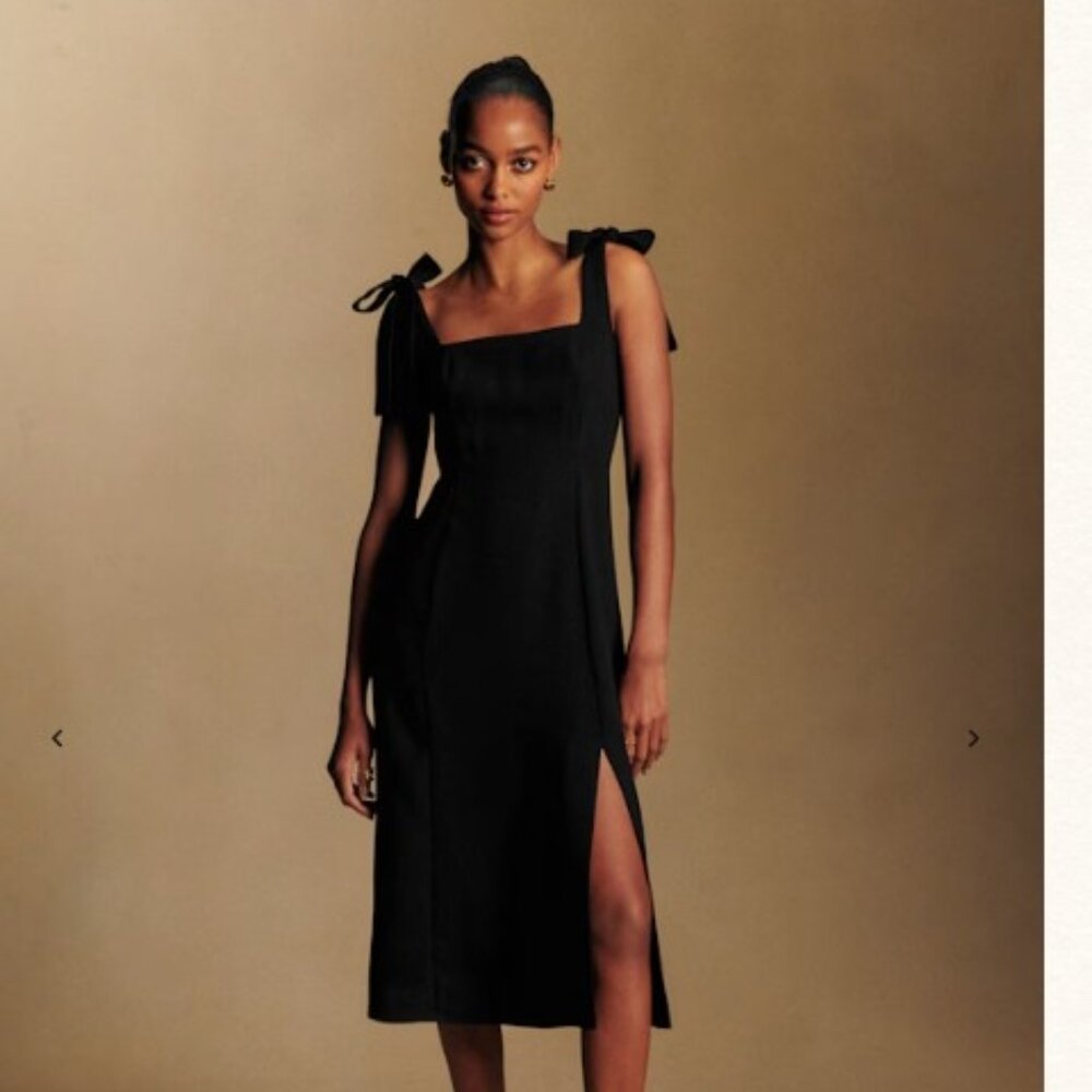 Sezane Dorotha Dress Black - Size 10 NWT